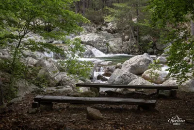 Aire de pique nique le long du Manganello