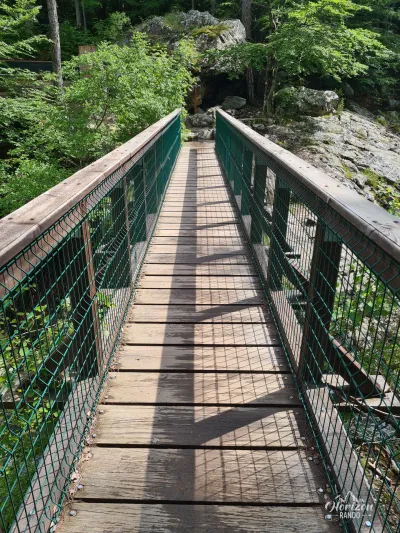 Passerelle au dessus de l'Agnone Passerelle au dessus de l'Agnone