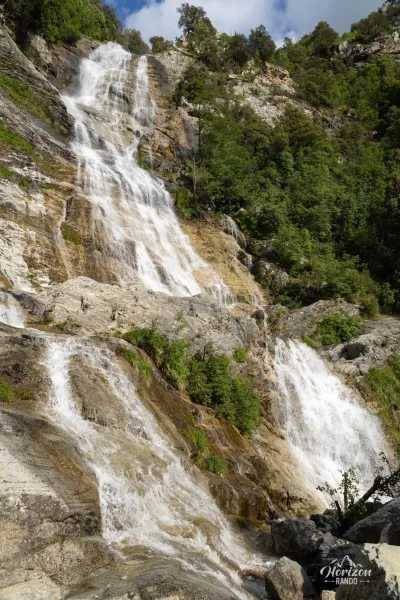 Cascade du voile de la mariée