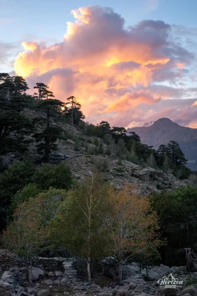 Coucher de soleil aux bergeries de Colga Coucher de soleil aux bergeries de Colga