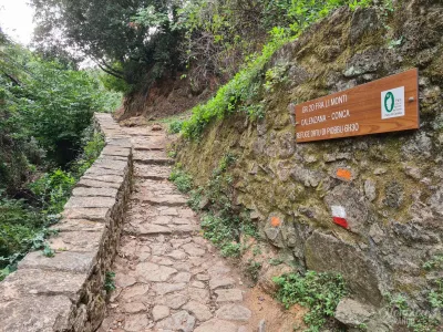 Départ du GR20 sur les hauteurs de Calenzana Départ du GR20 sur les hauteurs de Calenzana