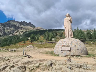 Statue du Christ au col de Vergio Statue du Christ au col de Vergio