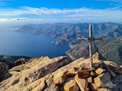 Vue au Nord sur le golfe de Porto depuis le sommet Capu d'Orto – photo 8