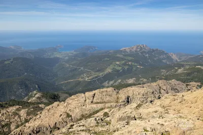 Capo Rosso depuis le sommet Capo Rosso depuis le sommet