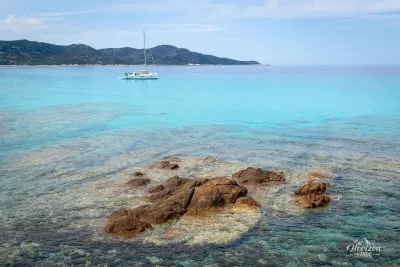 Arrivée à la plage de Saleccia Arrivée à la plage de Saleccia