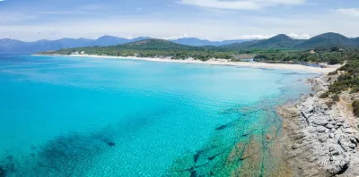 Plage de Saleccia (vue drone) Plage de Saleccia (vue drone)