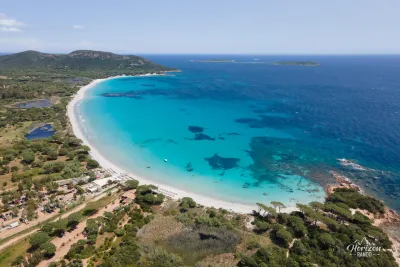 Plage de Palombaggia (vue drone)