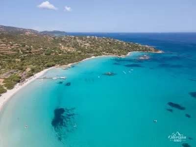 Plage de Santa Giulia (vue drone)