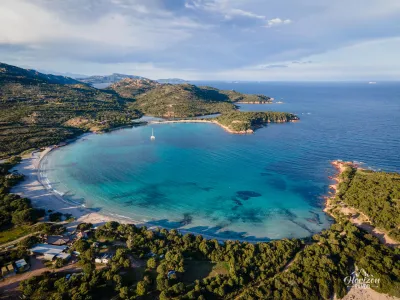 Rondinara Bay (drone shot)