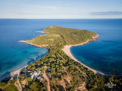 Rondinara peninsula (drone shot)
