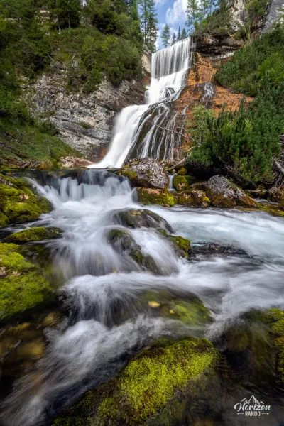 Cascade de Sbarco de Fanes, Dolomites