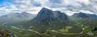 Panorama de la vallée de Glencoe Panorama de la vallée de Glencoe