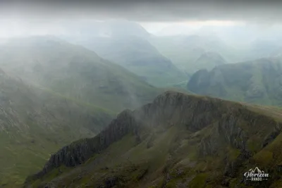 Vallée de Glencoe sous les nuages