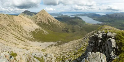 Panorama depuis le sommet de Beinn Dearg