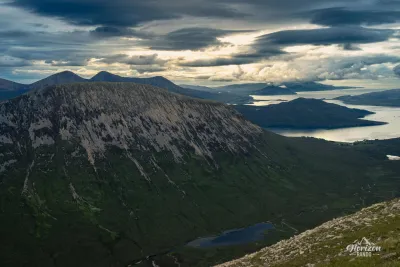 Vue au nord ouest depuis le sommet de Beinn na Cro Vue au nord ouest depuis le sommet de Beinn na Cro