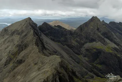La chaine impressionnante des Black Cuillins La chaine impressionnante des Black Cuillins
