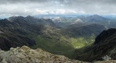 Panorama à l'ouest depuis Sgùrr Dearg Panorama à l'ouest depuis Sgùrr Dearg