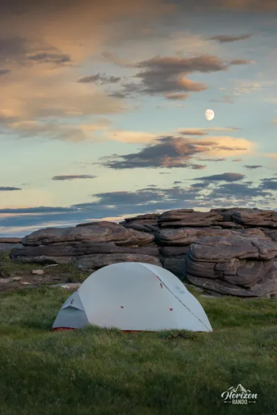 Bivouac au sommet de Cùl Mòr Bivouac au sommet de Cùl Mòr