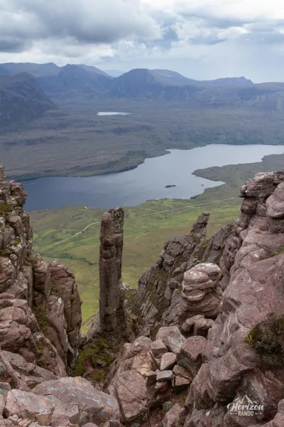 Loch Lurgainn depuis Stac Pollaidh Loch Lurgainn depuis Stac Pollaidh