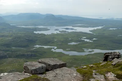 Stac Pollaidh depuis Suilven Stac Pollaidh depuis Suilven