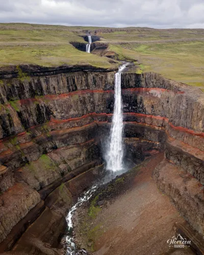 Hengifoss (vue drone) Hengifoss (vue drone)