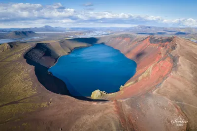 Cratère de Ljótipollur (vue drone) Cratère de Ljótipollur (vue drone)