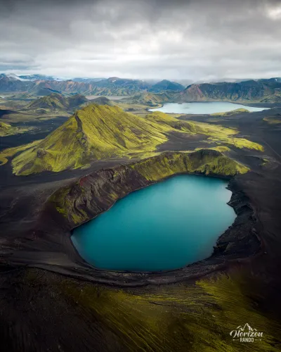 Lac de Bláhylur (vue drone)
