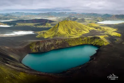 Lac de Bláhylur (vue drone)