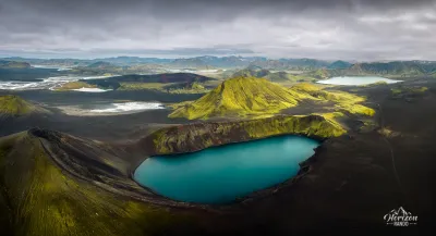 Lac de Bláhylur (vue drone)