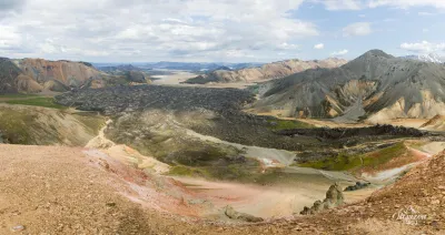 Panorama au sommet de Brennisteinsalda