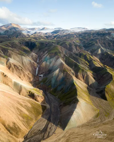 Landmannalaugar (vue drone) Landmannalaugar (vue drone)