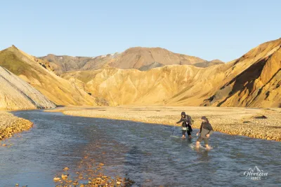 Traversée de Jökulgilskvísl Traversée de Jökulgilskvísl