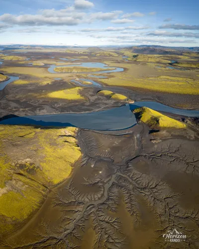 Région de Langisjór (vue drone) Région de Langisjór (vue drone)