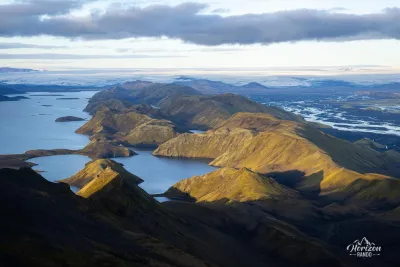 Lac de Langisjór et Vatnajökull