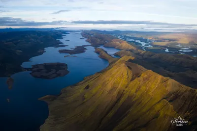Lac de Langisjór (vue drone)