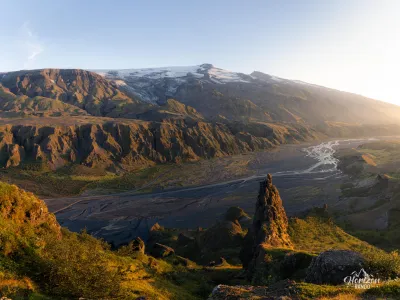 Eyjafallajökull depuis Valahnúkur Eyjafallajökull depuis Valahnúkur