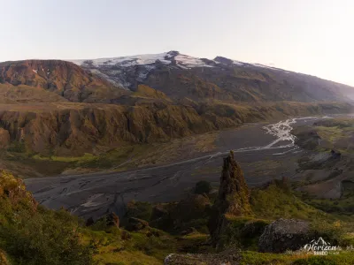 Eyjafallajökull depuis Valahnúkur Eyjafallajökull depuis Valahnúkur