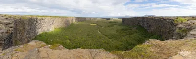 Panorama du Canyon d'Ásbyrgi