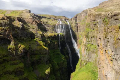 Glymur waterfall Glymur waterfall