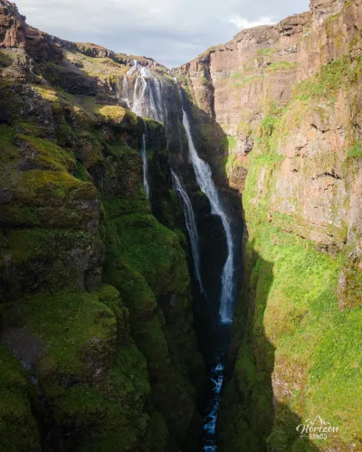 Glymur waterfall Glymur waterfall