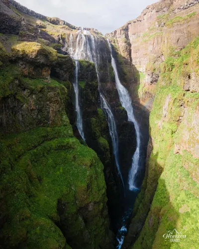 Glymur waterfall Glymur waterfall