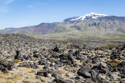 Champ de lave et Snæfellsjökull