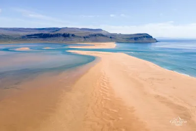 Plage de Rauðisandur (vue drone)