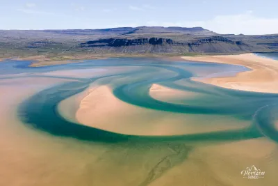 Plage de Rauðisandur (vue drone)