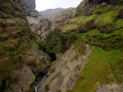 Canyon de Múlagljúfur (vue drone)