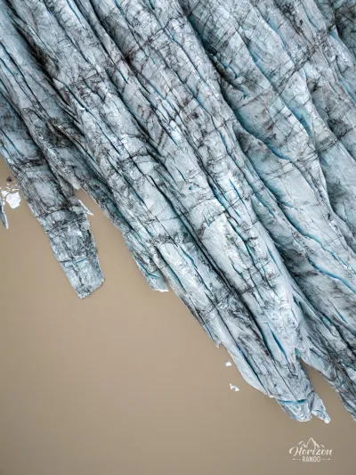 Glacier de Svínafellsjökull (vue drone)