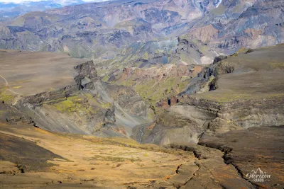 Canyons in the Thórsmörk region