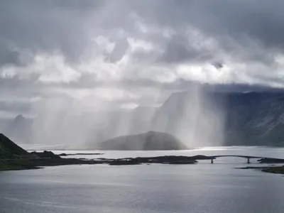 Tempête sur Ramberg, Lofoten
