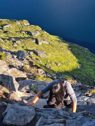 Sentier difficile et escarpé, Lofoten