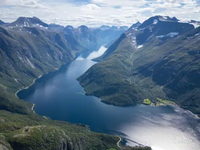 Lake Eikesdalsvatnet Lake Eikesdalsvatnet